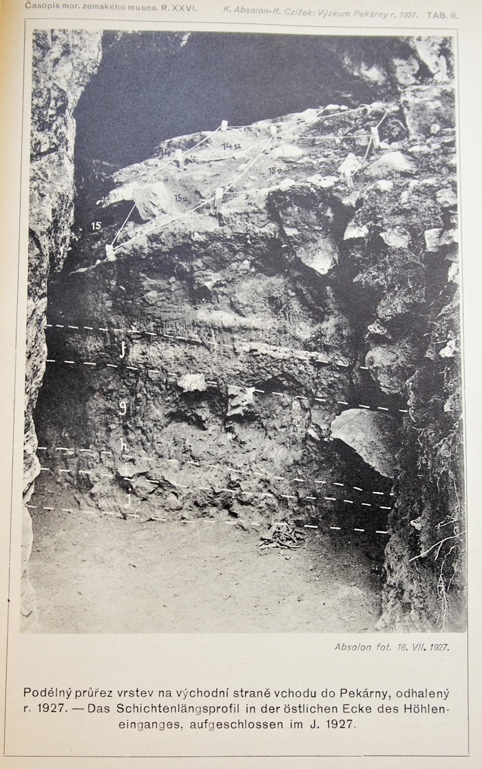 Jeskyně Pekárna - výzkumy Karla Absolona